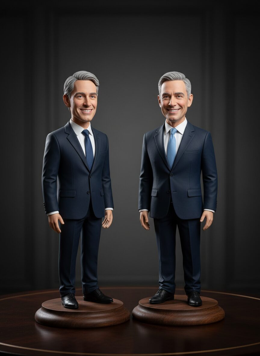 Hand-sculpted bobblehead: Business & awards