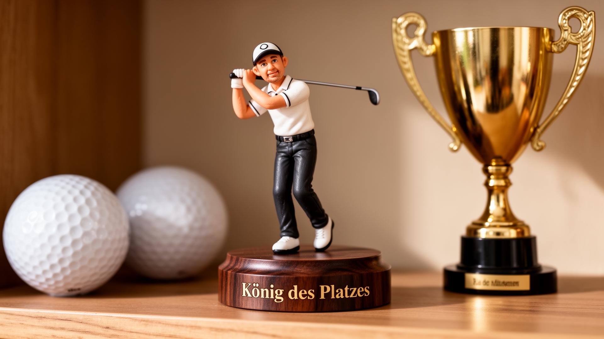 Custom sports bobblehead figurine — golf, soccer, fitness