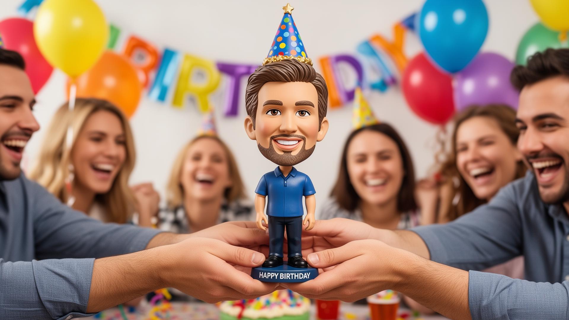 Custom personalized bobblehead figurine — the perfect gift for her, handcrafted by our artisans