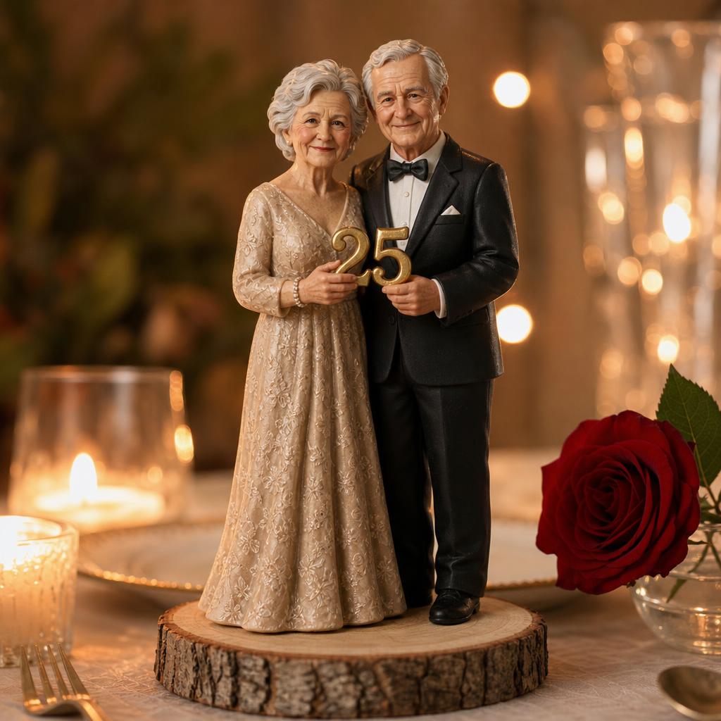 Personalised bobblehead for Personalized Anniversary Bobblehead from Your Photo – order a custom bobblehead from a photo