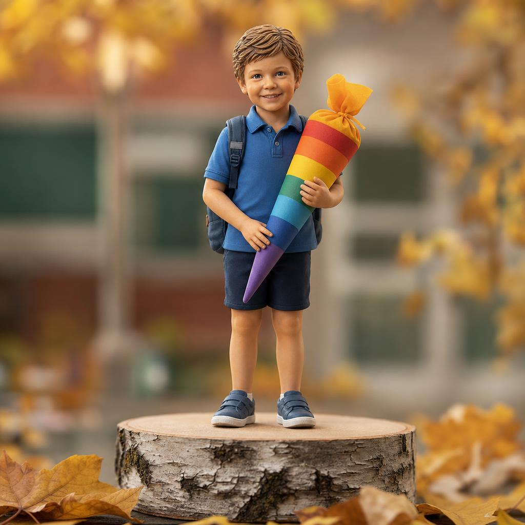 Personalised bobblehead for Personalized First Day of School Bobblehead from Your Photo – order a custom bobblehead from a photo