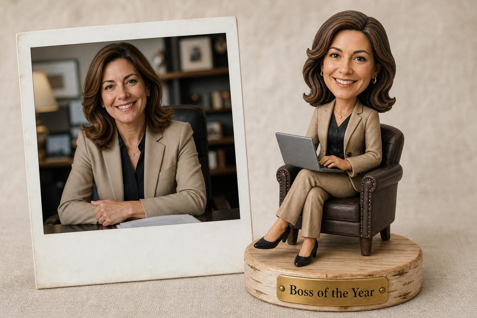 Business bobblehead personalised – professional figure after photo